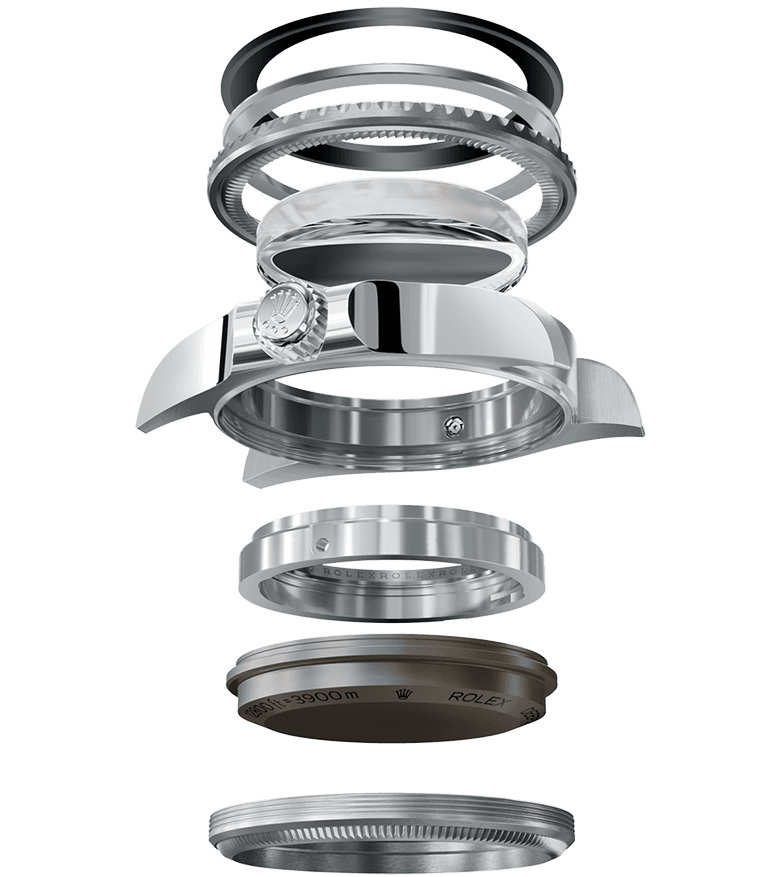 Rolex’s patented Ringlock system 