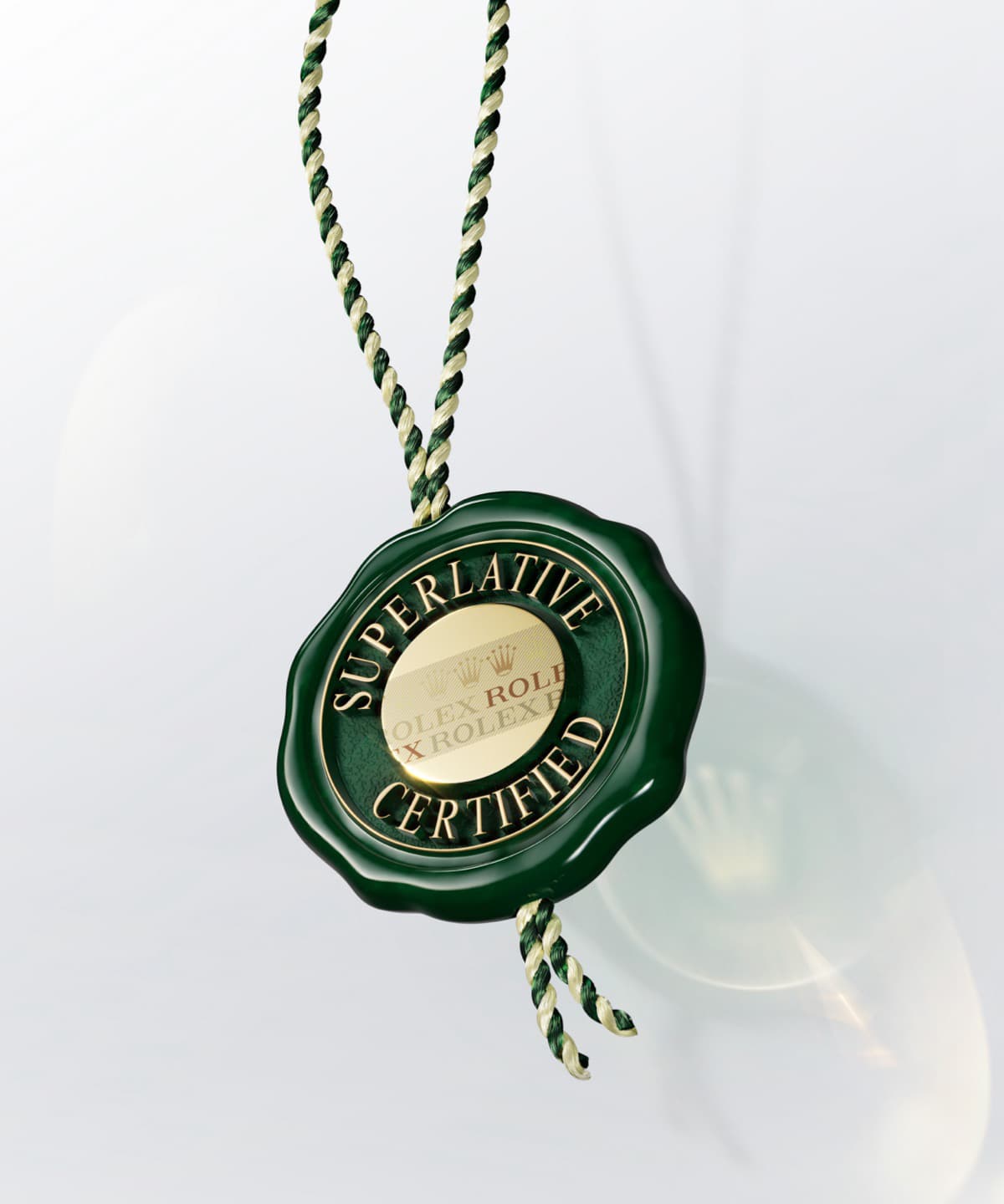 Rolex superlative certified tag