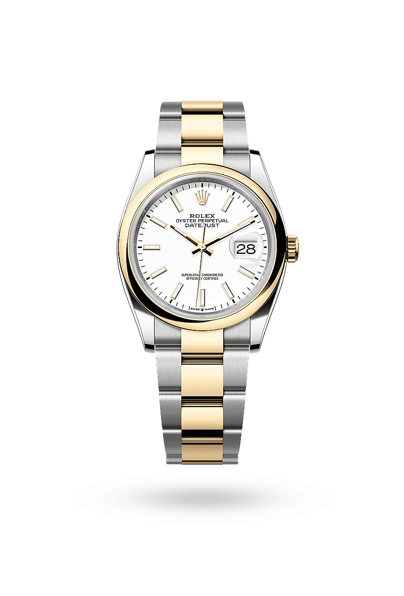 Rolex Datejust 36 - Oyster, 36 mm, Oystersteel and yellow gold