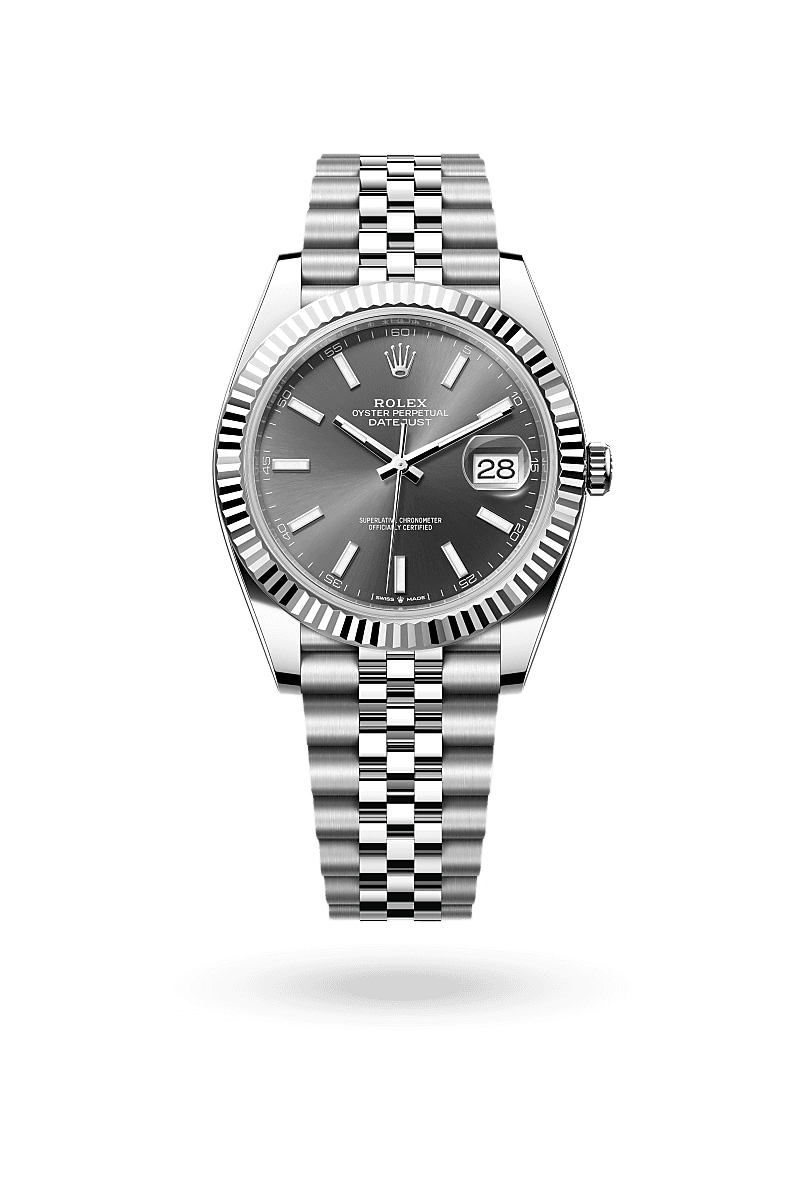 Rolex Datejust 41 - Oyster, 41 mm, Oystersteel and white gold