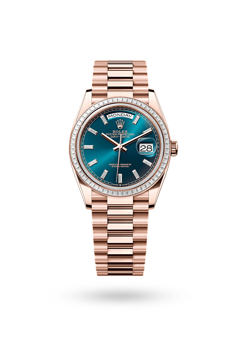 Rolex Day-Date 36 - Oyster, 36 mm, Everose gold and diamonds