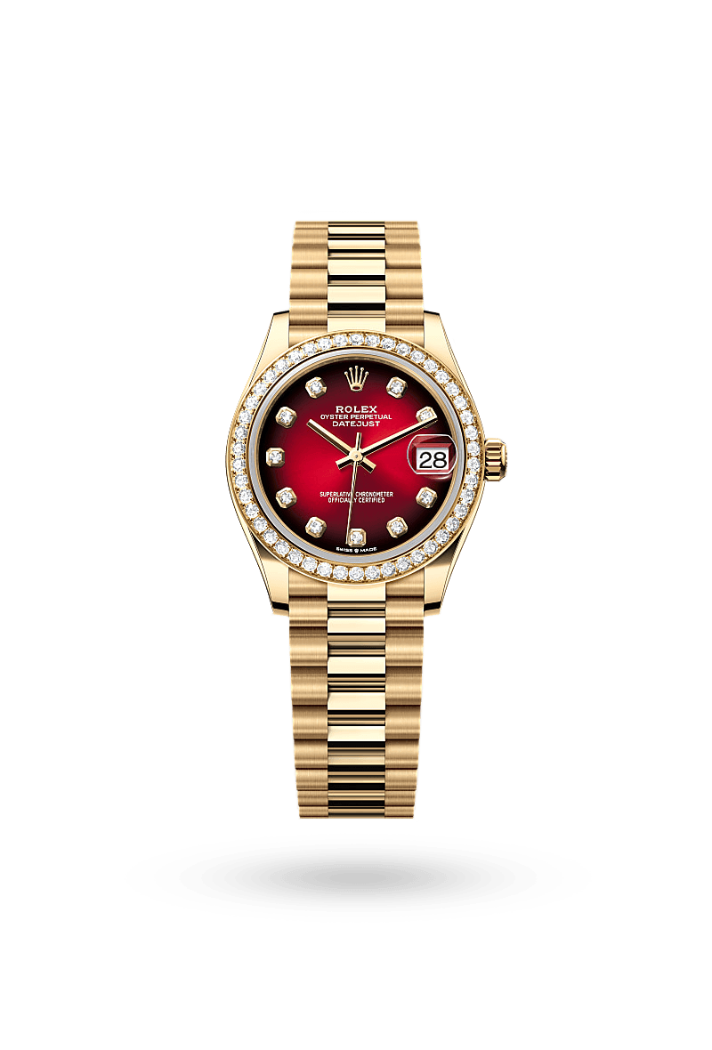 Rolex Datejust 31 - Oyster, 31 mm, yellow gold and diamonds