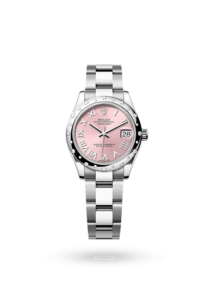 Rolex Datejust 31 - Oyster, 31 mm, Oystersteel, white gold and diamonds